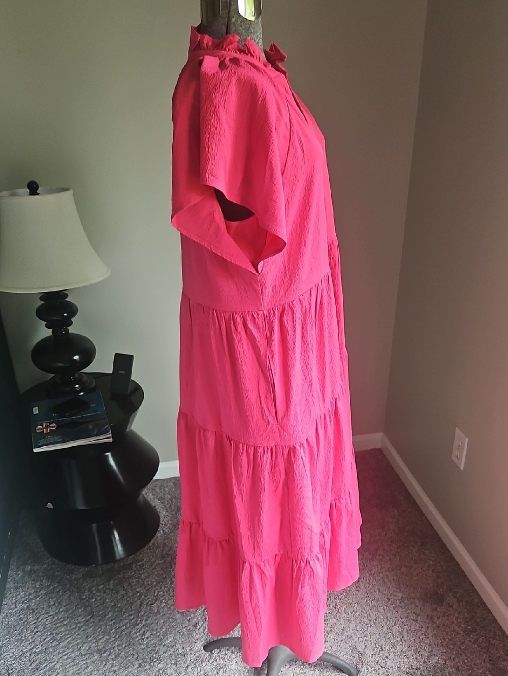 Entro Ruffle Tiered Midi Dress With Pockets - Picture 5 of 9
